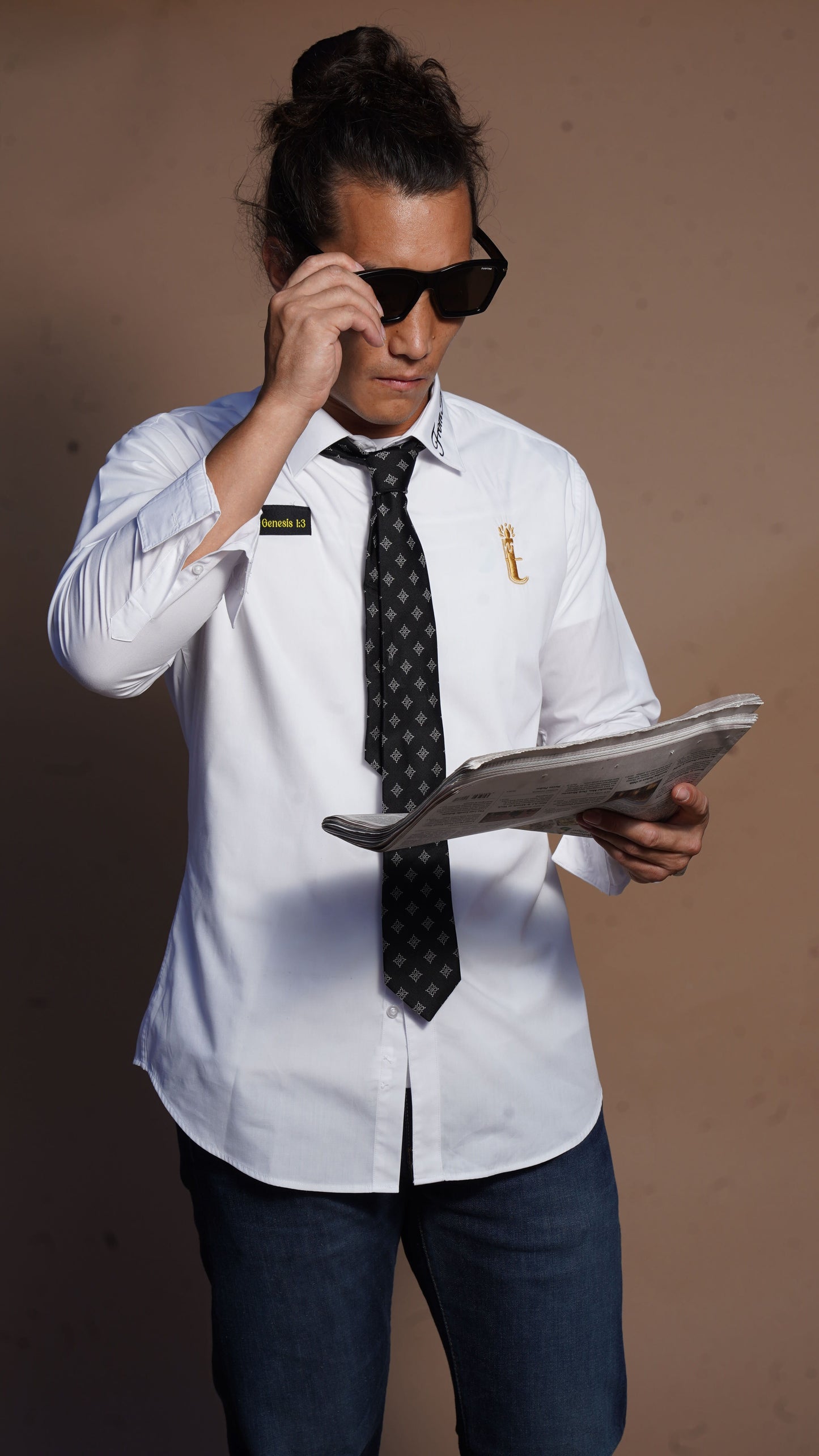 The Light Button-Down Collard Shirt