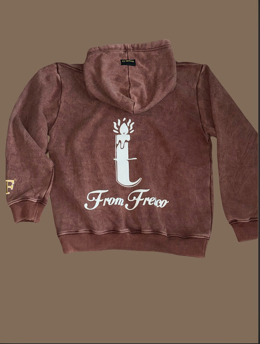 Oversized Heavy Hoodies - Crimson Brown