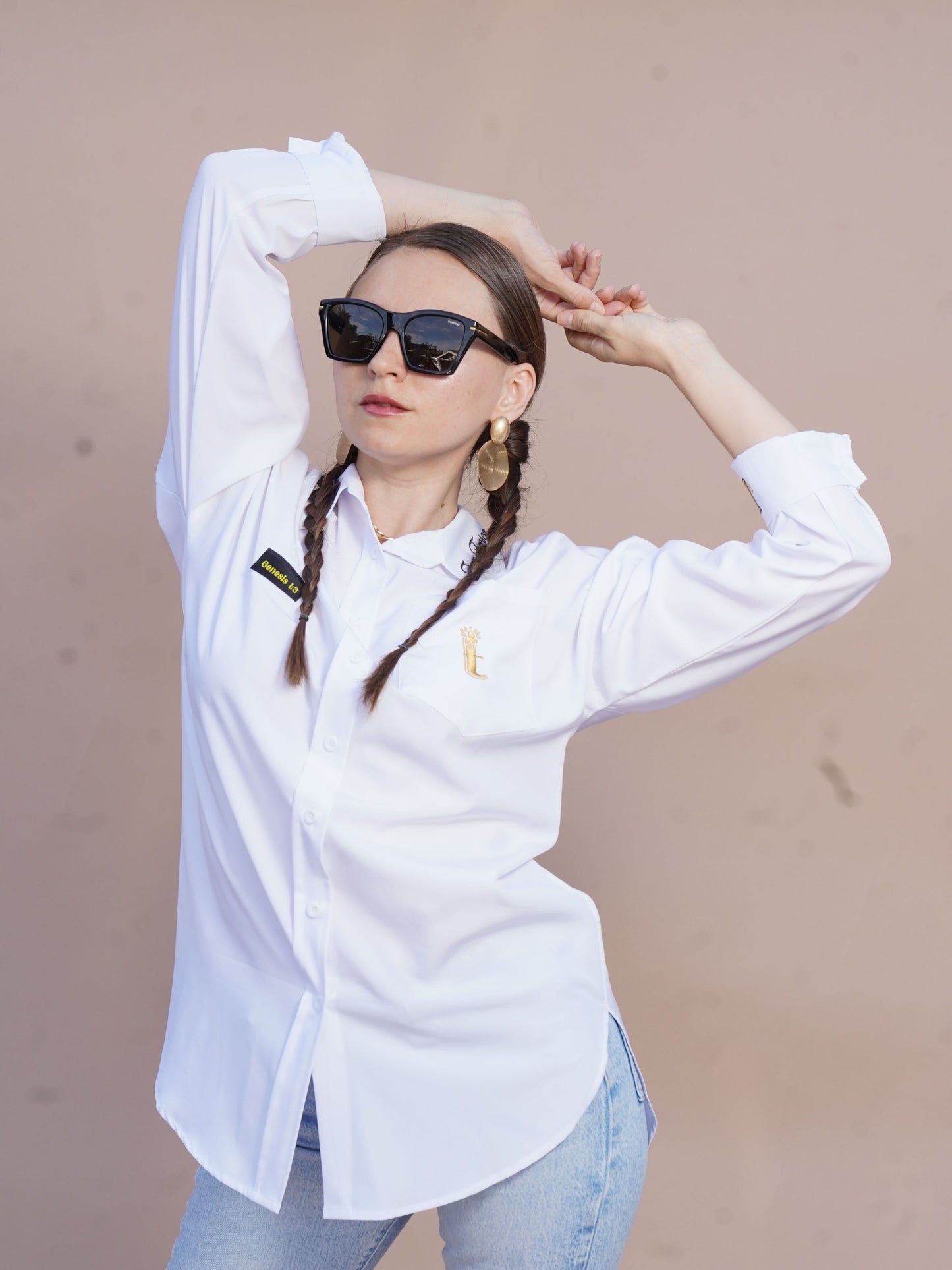 The Light Button-Down Collard Shirt